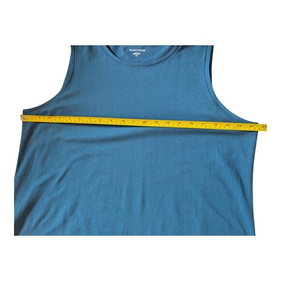 Eileen Fisher | Organic Pima Cotton Stretch Jersey Tank Dress | Large - Picture 9 of 10